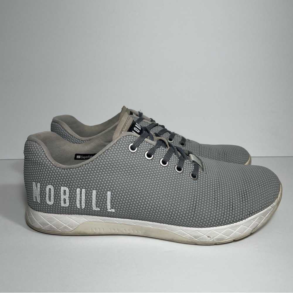 NOBULL Outwork Trainers Gym Running Training Sneakers Men's Size 10.5 Gray White